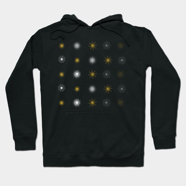 Snow flake pattern Hoodie by Xatutik-Art